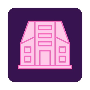 Şehir İnşa Ağı simgesi, vektör illüstrasyonu