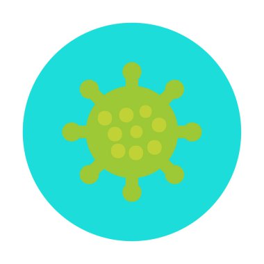 Coronavirus hastalığı ikonu, vektör illüstrasyonu  