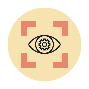 Göz vektör ikonu tasarım şablonu. Görüş konsepti                   