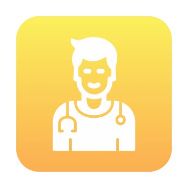 Doktor simgesinin vektör çizimi