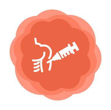 Aşılama web simgesi, vektör illüstrasyonu