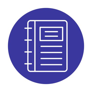 Not defteri web simge vektör çizim