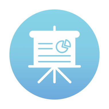 düz basit Pie Grafik ikonu vektör çizimi