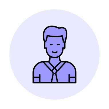 Yönetici simgesi, vektör illüstrasyonu basit tasarım