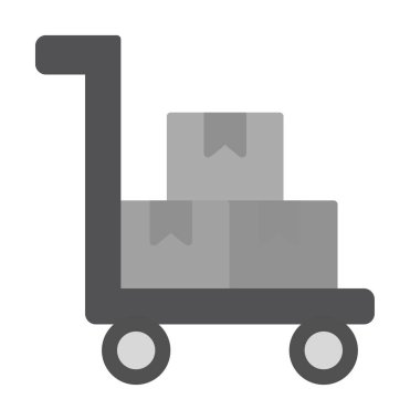 Arkaplanda fabrika tramvayı simgesi. 