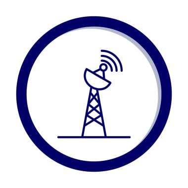 Sinyal Kulesi ikon vektör illüstrasyonu 