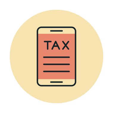 akıllı telefon simgesi, vektör illüstrasyonu basit tasarım