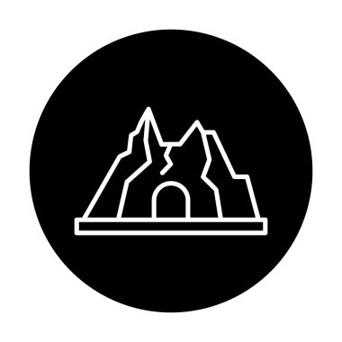 Simge dağındaki baston, vektör 