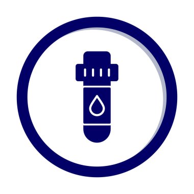 Kan Test Ağı simgesi, vektör illüstrasyonu