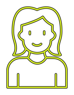 avatar kadın karakter simgesi