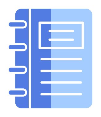 Not defteri web simge vektör çizim