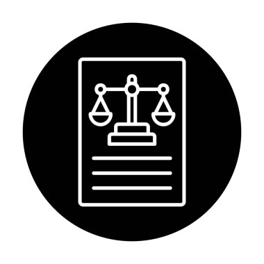 Basit yasalar simgesi vektör illüstrasyon tasarımı