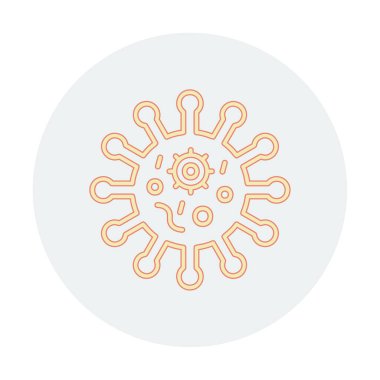 Coronavirus hastalığı ikonu, vektör illüstrasyonu  