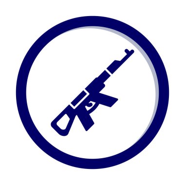 Ak47 simge vektör illüstrasyonu