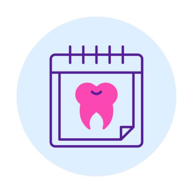 Vektör illüstrasyonundan diş atama simgesi 