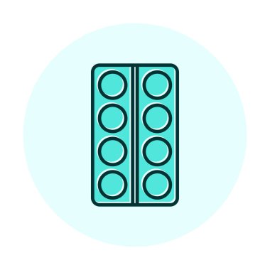 Modern İlaç simgesinin vektör illüstrasyonu                           