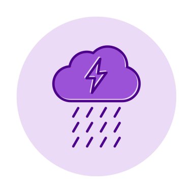 yağmur simgesi, vektör illüstrasyonu  