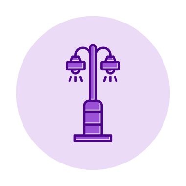 Sokak lambası. Web simgesi basit illüstrasyon 