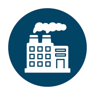Factory icon, vector illustration simple design