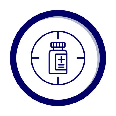 hedef simge, vektör illüstrasyonu basit tasarım