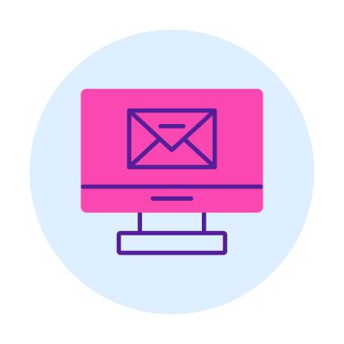 Basit düz bilgisayar e- posta iletisi vektörü