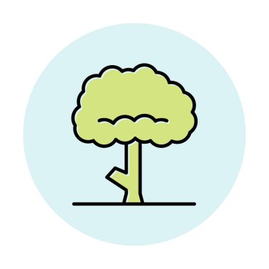 ağaç web simge vektör çizim