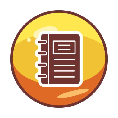 Not defteri web simge vektör çizim