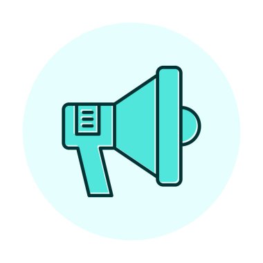 megafon simgesi, vektör illüstrasyonu