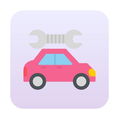 araba servisi, bakım vektörü illüstrasyon tasarımı 