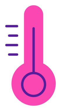 Modern termometre simgesinin vektör çizimi 