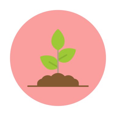 filizlenme simgesi, vektör illüstrasyonu  