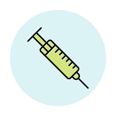 Şırınga web simgesi, vektör çizim 