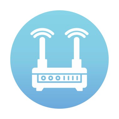  Wi-fi yönlendirici vektör illüstrasyonu