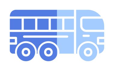 bus simgesi, vektör illüstrasyonu