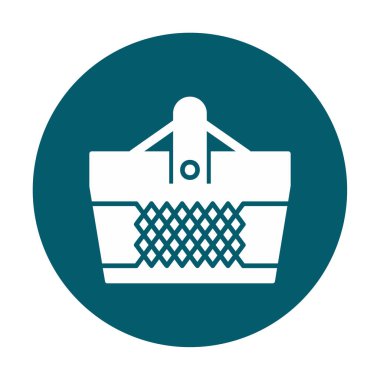 Sepet simgesi, vektör illüstrasyonu 