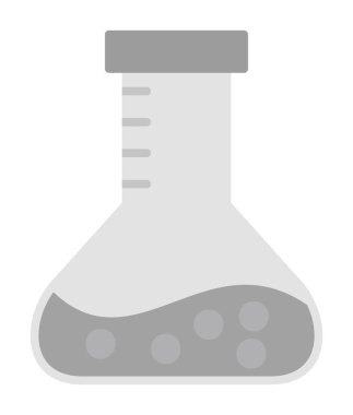 Matara ikonu. Laboratuvar ekipmanları. vektör illüstrasyonu.                     