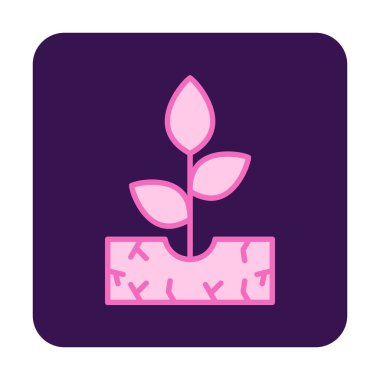 filizlenme simgesi, vektör illüstrasyonu  