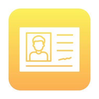 Tanımlama kartı vektör illüstrasyonu