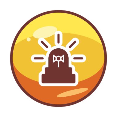 Siren simgesi, vektör çizimi 