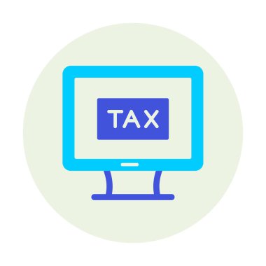 Vergi simgesi vektör illüstrasyonu