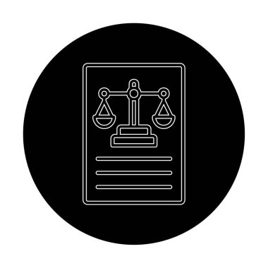 Basit yasalar simgesi vektör illüstrasyon tasarımı