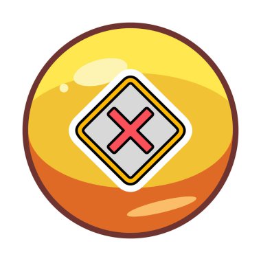 Tahriş simgesi için vektör illüstrasyonu  