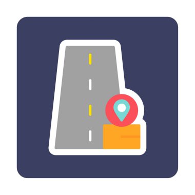 konum pin simgesi, vektör illüstrasyonu basit tasarım