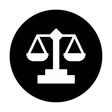  adalet ölçekli denge simgesi illüstrasyonu 