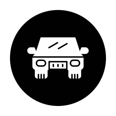 Araba düz simgesi. Vektör çizim 