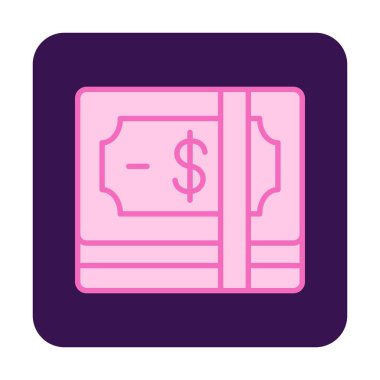 para düz simgesi, vektör illüstrasyonu