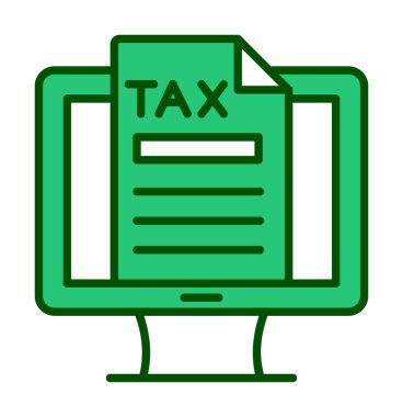 Vergi simgesi vektör illüstrasyonu