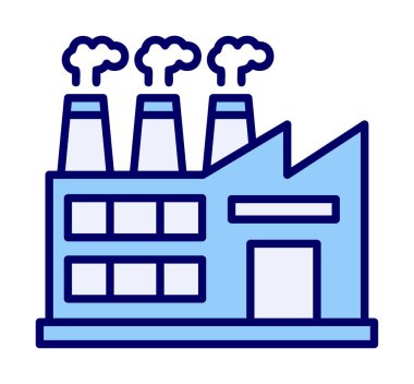 Factory icon, vector illustration simple design