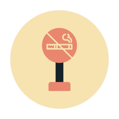 Proje ve eğlence için sigara içme simgesi yok