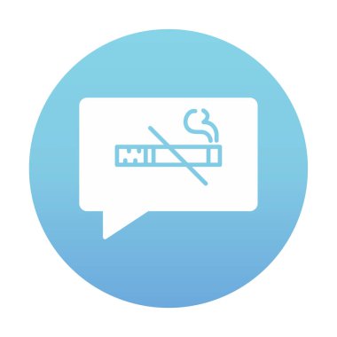 Basit Tütün Günü simgesi, vektör illüstrasyonu